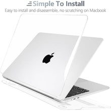 Load image into Gallery viewer, Batianda Compatible with New MacBook Air 15 inch Case 2024 M3 M2 Chip Model A3114/A2941, Hard Shell Case with Screen Protector TPU Keyboard Cover and OTG Adapter, Crystal Clear
