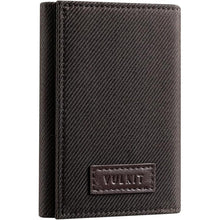 Load image into Gallery viewer, VULKIT Minimalist Leather Rfid Blocking Trifold Wallet Slim Credit Card Holder with 3 ID windows &amp; Zipper Pocket for Men (Brown)
