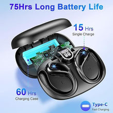 Load image into Gallery viewer, Wireless Earbud, 2024 Sport Wireless Bluetooth 5.3 Earbud with HiFi Stereo, 75H Over Ear Bud with Noise Cancelling Mic, IP7 Waterproof Bluetooth Headphones, LED Display, Button Control, for Running
