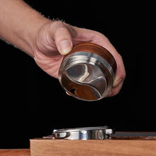 Load image into Gallery viewer, 51mm Espresso Distributor Tool KNODOS Rosewood Coffee Distributor Stainless Steel 51 mm Distribution Tool Leveler with Adjustable Depth Premium Espresso Machine Accessories
