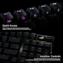 Load image into Gallery viewer, ASUS ROG Strix Scope II 96 Wireless Gaming Keyboard, Tri-Mode Connection, Dampening Foam &amp; Switch-Dampening Pads, Hot-Swappable Pre-lubed ROG NX Snow Switches, PBT Keycaps, RGB-Black
