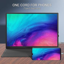 Load image into Gallery viewer, moonka 10.5inch Portable Monitor 1920x1280P FHD IPS Screen USB-C Laptop Second External for Laptop,PC,Mac Phone,PS,Swich,IPS Ultra-Thin Zero Frame Gaming Monitor/Premium Smart Cover

