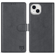 Load image into Gallery viewer, ZZXX for iPhone 15 Wallet Case with [RFID Blocking] Card Slot Kickstand Magnetic Closure Leather Flip Fold Protective Phone Case for iPhone 15 Case Wallet(Grey-6.1 inch)
