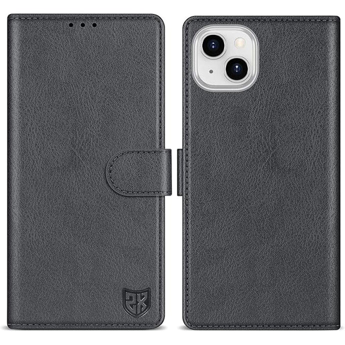 ZZXX for iPhone 15 Wallet Case with [RFID Blocking] Card Slot Kickstand Magnetic Closure Leather Flip Fold Protective Phone Case for iPhone 15 Case Wallet(Grey-6.1 inch)