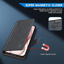 Load image into Gallery viewer, ZZXX for iPhone 15 Wallet Case with [RFID Blocking] Card Slot Kickstand Magnetic Closure Leather Flip Fold Protective Phone Case for iPhone 15 Case Wallet(Grey-6.1 inch)
