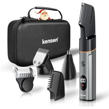 Load image into Gallery viewer, kensen 3-in-1 Body Hair Trimmer, Body Groomer Trimmer for Men, Men&#39;s Groin &amp; Pubic Hair Trimmer, Manscaping Trimmer, Body Groomer for Men, Waterproof Male Hygiene Razor, Men&#39;s Gift (Gray)
