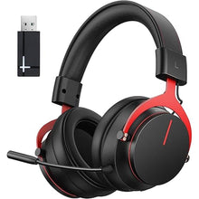 Load image into Gallery viewer, Inwa PS5 Headset Wireless with Game/Chat Balance Mixer, Lower Latency 5.8GHz Tech, 7.1 Surround Sound, Protein Soft Earmuffs, Detachable Mic, Works with PS5, PS4
