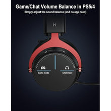 Load image into Gallery viewer, Inwa PS5 Headset Wireless with Game/Chat Balance Mixer, Lower Latency 5.8GHz Tech, 7.1 Surround Sound, Protein Soft Earmuffs, Detachable Mic, Works with PS5, PS4
