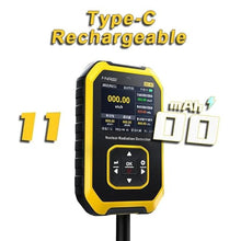 Load image into Gallery viewer, Premium Geiger Counter Radiation Detector, Rechargeable Nuclear Radiation Dosimeter, Portable Handheld Beta Gamma X-ray Monitor Meter with LCD Display, 5 Dosage Units Switched Nuclear Detector
