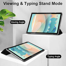 Load image into Gallery viewer, Gylint Case for Blackview Tab 12 Pro 10.1 inch, Blackview Tab 12, Slim Translucent Frosted Hard Back Cover with Auto Wake/Sleep Black
