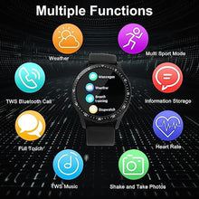 Load image into Gallery viewer, VOVOAEWACH Smart Watch with Earbuds, 1.32 Inch Round Fitness Watch X7, 2 in 1 Bluetooth Watch with Step,Calories,Sleep Monitor,Heart Rate Blood Pressu-re Monitor for iOS &amp; Android
