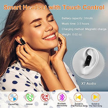 Load image into Gallery viewer, VOVOAEWACH Smart Watch with Earbuds, 1.32 Inch Round Fitness Watch X7, 2 in 1 Bluetooth Watch with Step,Calories,Sleep Monitor,Heart Rate Blood Pressu-re Monitor for iOS &amp; Android
