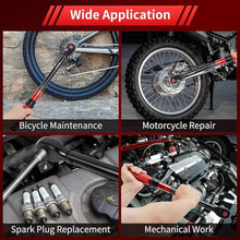 Load image into Gallery viewer, 1/2 Inch Drive Click Torque Wrench, Dual-direction Torque Wrench 10-170.0ft.lb/13.60-230.5Nm, 72-tooth Torque Wrenches with Dual Range Scales, ±3% High Precision For Bike
