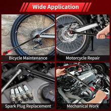 Load image into Gallery viewer, 1/2-Inch Drive Click Torque Wrench, Dual-direction 40-300ft.lb/33.9-406.8Nm, 72-tooth Torque Wrench with Dual Range Scales, ±3% High Precision
