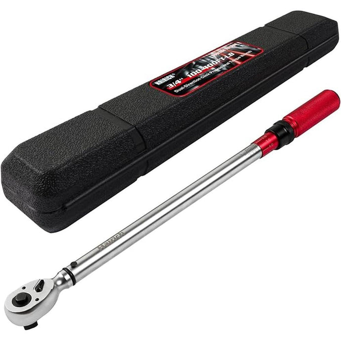 3/4-Inch Torque Wrench, Dual-Direction Adjustable 60 tooth 100-400ft.lb/136-542Nm, Professional Torque Wrench, for Maintenance Tool and Product Assembly