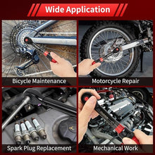 Load image into Gallery viewer, 1/4-Inch Drive Click Torque Wrench, Dual-direction Adjustable Torque Wrench 10-50in.lb/1.1-5.7Nm, 72 tooth High Precision Small Torque Wrench with Dual Range Scales for bike, motorcycle

