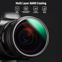 Load image into Gallery viewer, NEEWER 67mm Polarizer Filter, 24 Layer Multi Resistant Nano Coated MC CPL Circular Polarizing Filter with HD Optical Glass/Ultra Slim for Camera Lens, Reduce Reflection/Enhance Contrast/Reduce Glare
