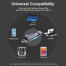 Load image into Gallery viewer, SSK 1TB USB Drive, External SSD USB Fast 550MB/s 2-in-1 Dual Drive USB Type C+ USB A 3.2 Gen2 Solid State Thumb Drive SSD Stick for iPhone 15/PS4/Android Phone/Tablet/Windows/Mac
