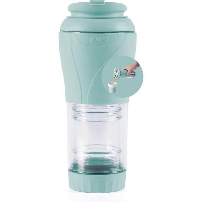 Portable Coffee & Tea Maker - Thermal Coffee & Tea Infuser, French Press, Single Serve Coffee Maker, BPA Free - Home & Kitchen Accessories & Utensils - 12 fl oz, Green