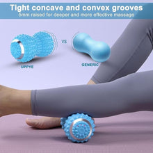 Load image into Gallery viewer, Uppye Vibrating Massage Ball for Pain Relif, Mobility Ball for Physical Therapy and Workout Recovery, Deep Tissue Myofascial Release Tools - Back, Shoulder &amp; Foot Muscle Massager (Blue)
