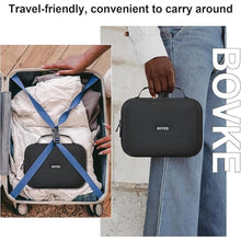 Load image into Gallery viewer, BOVKE Carrying Case Travel Bag for Omron 5 Series Wireless Upper Arm Blood Pressure Monitor OMRON BP5250 / BP7250 / BP7200 Monitors and Cuff, Mesh Pocket for Batteries and Charger, Black
