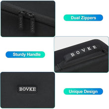 Load image into Gallery viewer, BOVKE Carrying Case Travel Bag for Omron 5 Series Wireless Upper Arm Blood Pressure Monitor OMRON BP5250 / BP7250 / BP7200 Monitors and Cuff, Mesh Pocket for Batteries and Charger, Black
