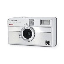 Load image into Gallery viewer, KODAK EKTAR H35N Half Frame Film Camera, 35mm, Reusable, Focus-Free, Bulb Function, Built-in Star Filter, Coated Improved Lens (Film &amp; AAA Battery are not Included) (Striped Silver)
