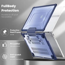 Load image into Gallery viewer, Batianda MacBook Air 15 inch Case 2024 2023 Release Model A3114 (M3)/ A2941 (M2)- Full Protection Anti-Collision Design Foldable Stand Durable TPU Bumper with Keyboard Cover and Screen Protector, Navy
