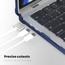Load image into Gallery viewer, Batianda MacBook Air 15 inch Case 2024 2023 Release Model A3114 (M3)/ A2941 (M2)- Full Protection Anti-Collision Design Foldable Stand Durable TPU Bumper with Keyboard Cover and Screen Protector, Navy

