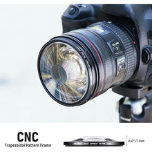 Load image into Gallery viewer, NEEWER 77mm Spiral Halo Camera Lens Filter, Prism K9 Optical Glass Special Effects Filter Photography Camera Lens Accessories with Tunnel Vision Warped Circular Halo Frame Effect
