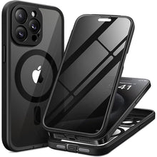 Load image into Gallery viewer, for iPhone 15 Pro Case Magnetic, [Compatible with Magsafe], Built-in Privacy Screen Protector &amp; Upgraded Camera Protection, Anti Spy Full Body Dustproof Hard Phone Case for 15 Pro 6.1&#39;&#39;, Black
