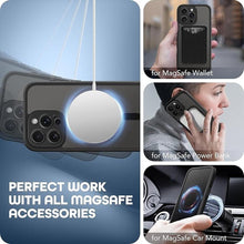 Load image into Gallery viewer, for iPhone 15 Pro Case Magnetic, [Compatible with Magsafe], Built-in Privacy Screen Protector &amp; Upgraded Camera Protection, Anti Spy Full Body Dustproof Hard Phone Case for 15 Pro 6.1&#39;&#39;, Black
