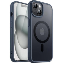 Load image into Gallery viewer, JETech Magnetic Case for iPhone 15 6.1-Inch Compatible with MagSafe, Translucent Matte Back Slim Shockproof Phone Cover (Storm Blue)
