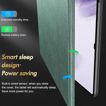 Load image into Gallery viewer, INFILAND Galaxy Tab S10 Ultra/S9 Ultra/S8 Ultra 14.6 Inch Case, Multi-Angle Stand Cover Compatible with Samsung Galaxy Tab S10 Ultra/S9 Ultra/S8 Ultra Tablet [Auto Wake/Sleep], Mint Green

