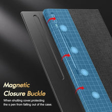 Load image into Gallery viewer, INFILAND Galaxy Tab S10 Ultra/S9 Ultra/S8 Ultra 14.6 Inch Case, Multi-Angle Stand Cover Compatible with Samsung Galaxy Tab S10 Ultra/S9 Ultra/S8 Ultra Tablet [Auto Wake/Sleep], Black
