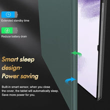 Load image into Gallery viewer, INFILAND Galaxy Tab S10 Ultra/S9 Ultra/S8 Ultra 14.6 Inch Case, Multi-Angle Stand Cover Compatible with Samsung Galaxy Tab S10 Ultra/S9 Ultra/S8 Ultra Tablet [Auto Wake/Sleep], Midnight Green
