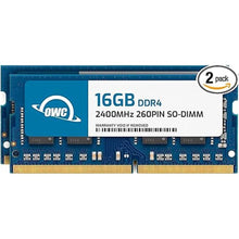 Load image into Gallery viewer, OWC 32GB (2x16GB) DDR4 2400MHZ PC4-19200 CL17 2RX8 Non-ECC SODIMM 1.2V 260-pin Laptop Notebook Memory RAM Upgrade Module

