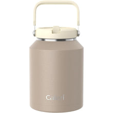 Load image into Gallery viewer, Half Gallon Water Jug 64oz, Stainless Steel Water Bottles with Flip Straw and Top Handle, Leak Proof, No Sweat, Iced for 34 Hours, Vacuum Insulated Cup for Home, Office, Outdoors, Car
