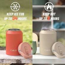 Load image into Gallery viewer, 64oz Insulated Water Bottle, Stainless Steel Water Bottles with Flip Straw and Top Handle, Leak Proof, Iced for 34 Hours, 64 oz Tumbler
