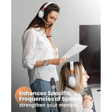 Load image into Gallery viewer, Auditory Feedback Wireless Headphones - Brain Training Bluetooth Headphones, Enhanced Speech, Language, Memory and Attention, for You and Your Children, Help with Autism ADHD (White)
