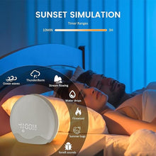 Load image into Gallery viewer, Light Therapy Lamp, Sunlight Alarm Clock with 10,000 Lux Therapy Light, Wake Up Light with 20 Brightness &amp; 4 Color Temperature, Dual Alarms &amp; Snooze,11 Atmosphere Lights and Sleep Aid
