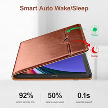 Load image into Gallery viewer, DTTO for Samsung Galaxy Tab S9 11 inch Case 2023 Release [SM-X710/X716B/X718U], Premium Leather Business Folio Stand Cover with S-Pen Holder, Auto Sleep/Wake for Galaxy Tab S9 11" Tablet, Brown
