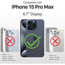 Load image into Gallery viewer, VENA vCommuteX for iPhone 15 Pro Max Wallet Case (MagSafe Compatible), [Military Grade Drop Protection] Detachable Leather Cover Slot Card Holder with Kickstand - Black
