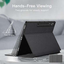 Load image into Gallery viewer, JETech Case for Samsung Galaxy Tab S10 Ultra/Tab S9 Ultra 14.6-Inch with S Pen Holder, Slim Folio Stand Protective Tablet Cover, Multi-Angle Viewing (Black)
