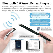Load image into Gallery viewer, Digital Smart Pen Notebook and Writing Board Set, Real-time Sync for Digitizing, Convert to Text,Storing, and Sharing Paper Notes, Compatible with Smartphone (Android and iOS)
