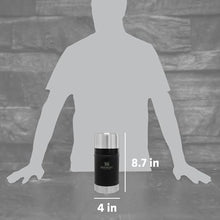 Load image into Gallery viewer, Stanley Classic Legendary Large Food Jar 24 oz | Vacuum Insulated Food Container | Wide Mouth Screw On Lid | Packable for Travel | Stainless Steel with Leakproof Lid | BPA-Free | Matte Black
