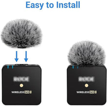 Load image into Gallery viewer, Cubilux Windscreen for Rode Wireless Go II, 4-Pack Furry Wind Muff, Windshield, Dead Cat, Pop Filter for Rode Wireless Go 2
