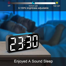 Load image into Gallery viewer, Alarm Clocks for Heavy Sleepers, Vibrating Alarm Clock with Bed Shaker, Night Light, Large Display, Dimmable Loud Clock for Adults Hearing Impaired Deaf Seniors Teens (Black)

