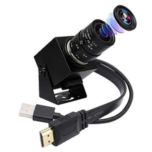 Load image into Gallery viewer, ELP 4K USB HDMI Camera Manual Zoom Webcam - Variable Focus H.264 Telescope USB Security Mini Close-up for Computer - 8mp IMX415 Industrial CCTV (2.8-12mm 4X Zoom Lens)
