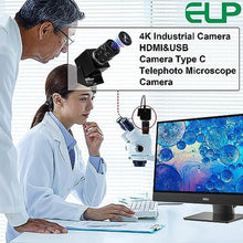 Load image into Gallery viewer, ELP 4K USB HDMI Camera Manual Zoom Webcam - Variable Focus H.264 Telescope USB Security Mini Close-up for Computer - 8mp IMX415 Industrial CCTV (2.8-12mm 4X Zoom Lens)
